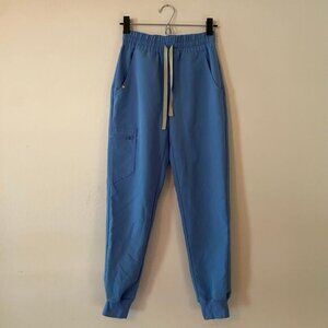 FIGS Women's size XXS Petite Ceil Blue Zamora Jogger Scrub Pants